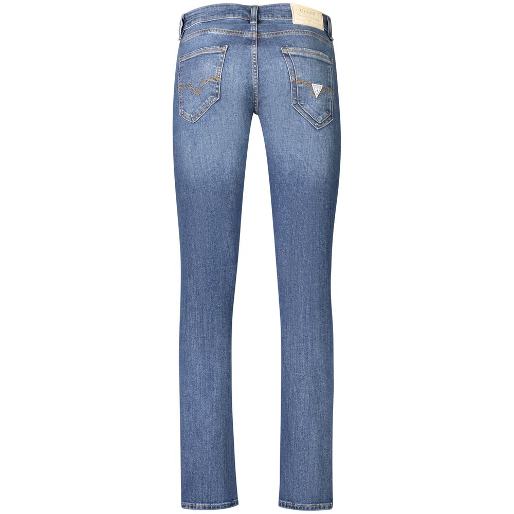 Blue Cotton Skinny Jeans