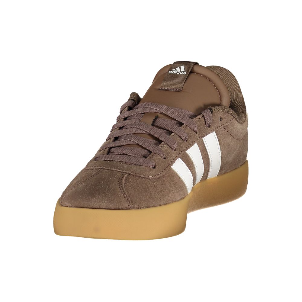 Brown Polyester Athletic Sneakers