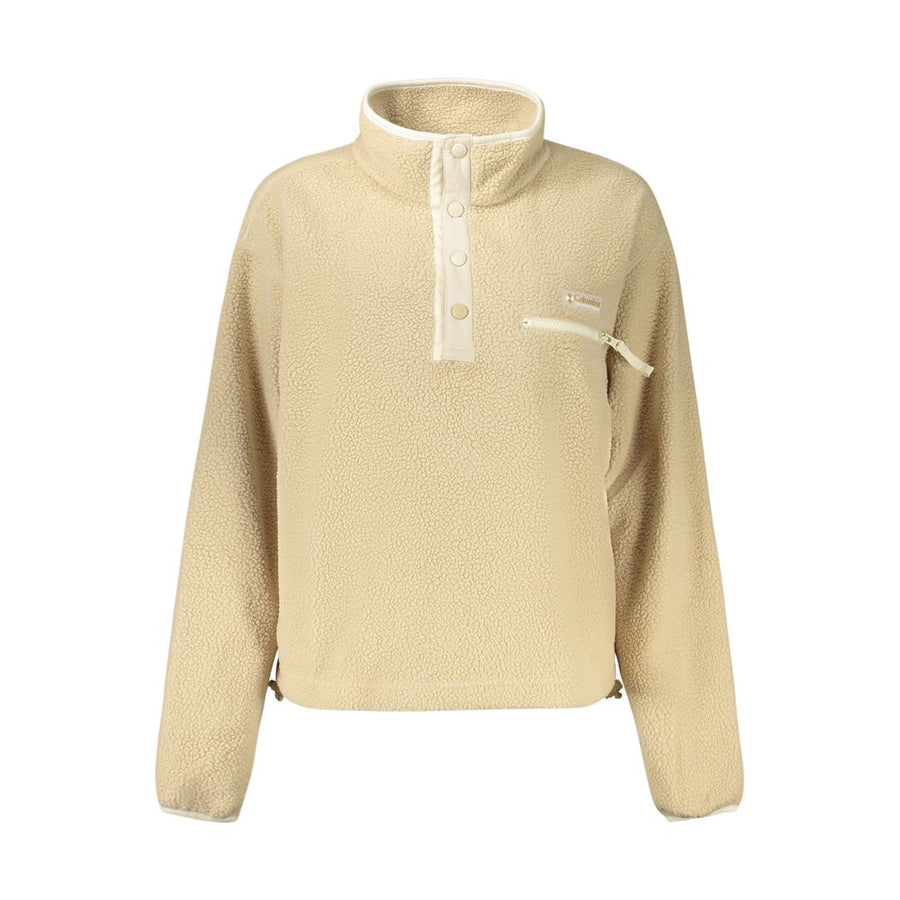 Beige Polyester Women's Sweatshirt
