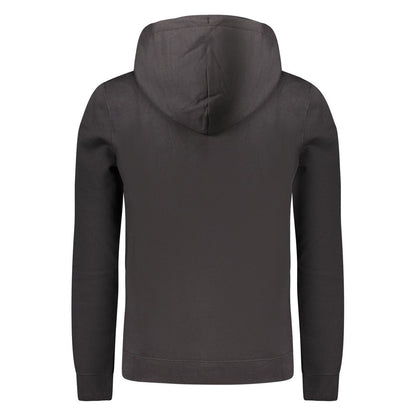 Black Cotton Men's Sweatshirt