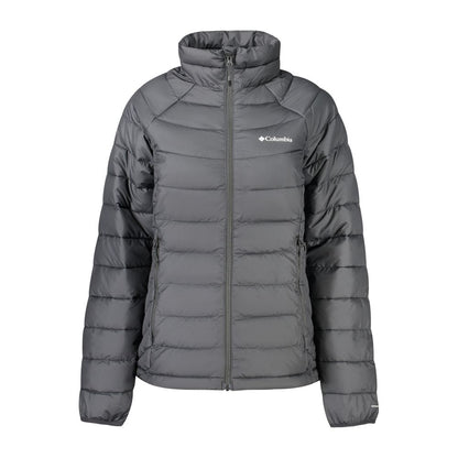 Black Polyester Full-Length Jacket