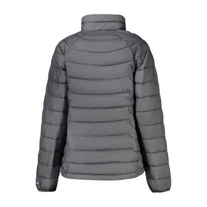Black Polyester Full-Length Jacket