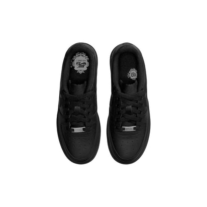 Black Leather Low Top Sneakers