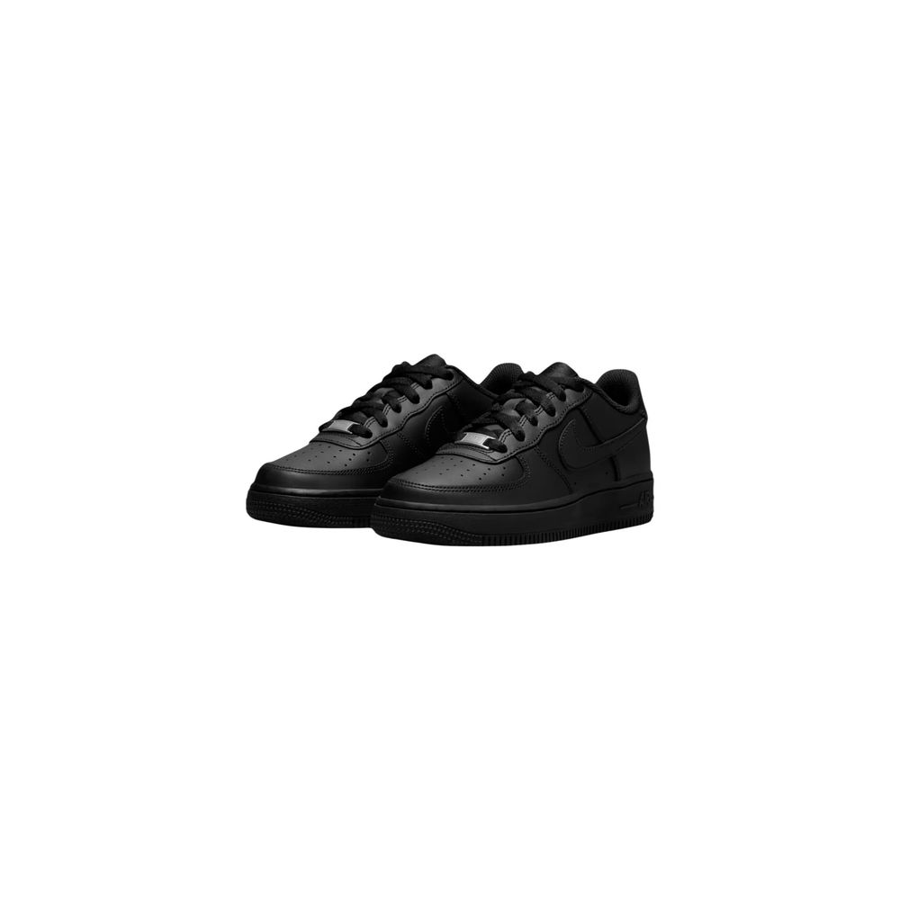 Black Leather Low Top Sneakers