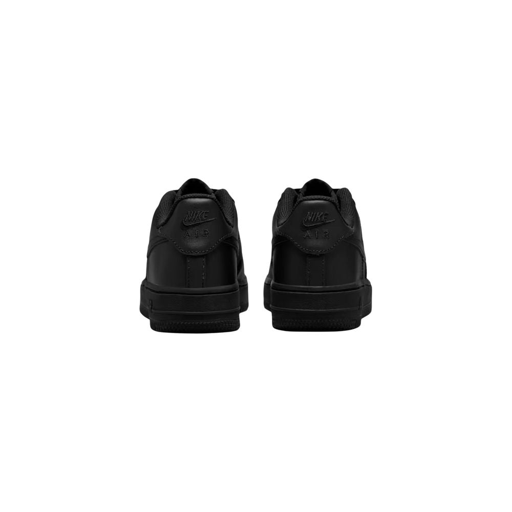 Black Leather Low Top Sneakers