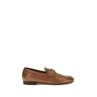 Brown Lamb Ovis Aries Slip-On Loafers