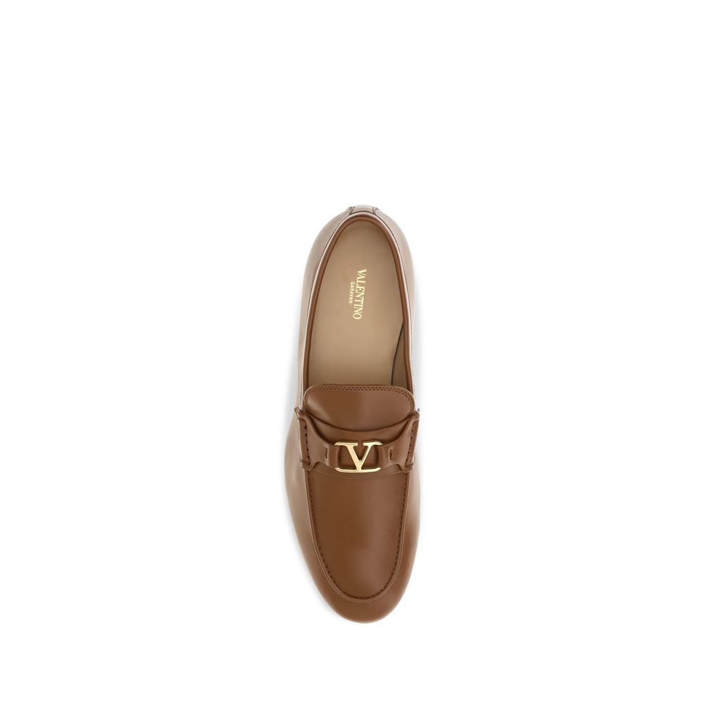Brown Lamb Ovis Aries Slip-On Loafers