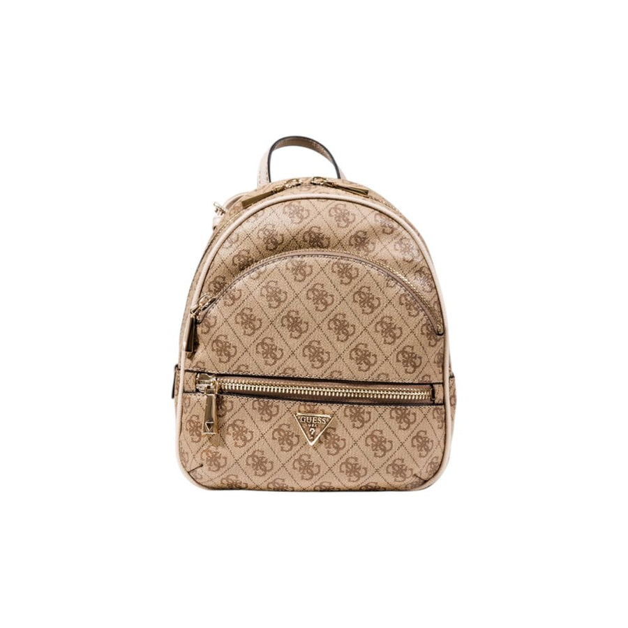 Beige Polyethylene Backpack