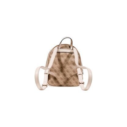 Beige Polyethylene Backpack