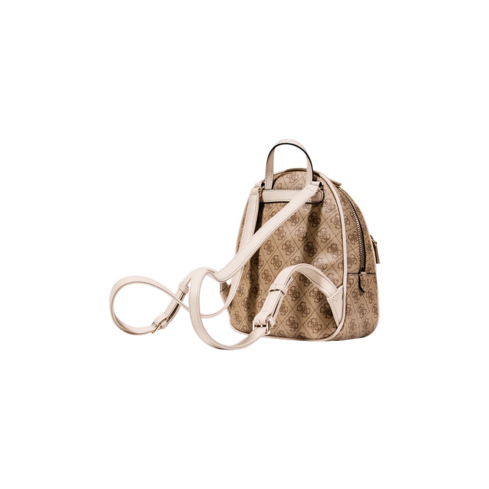 Beige Polyethylene Backpack