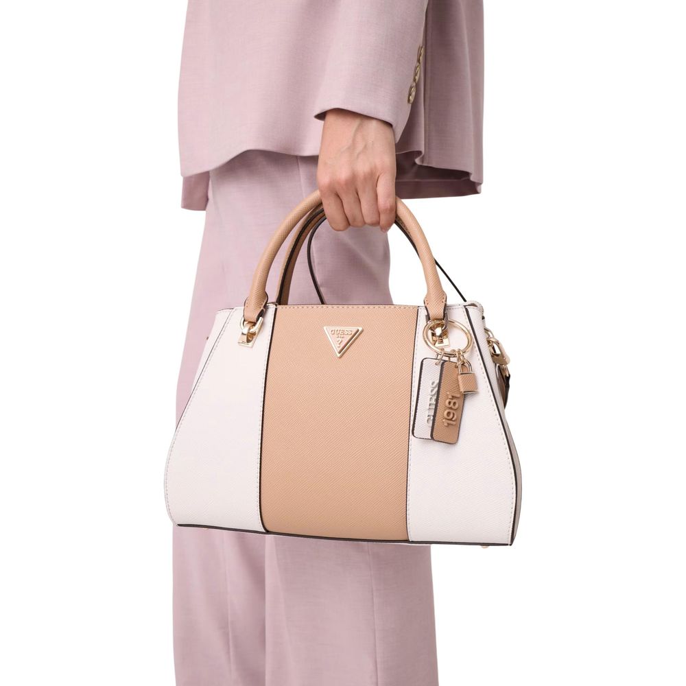 Beige Polyethylene Handbag