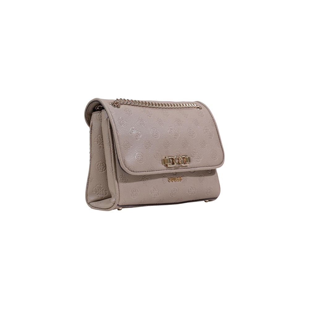 Beige Polyethylene Handbag