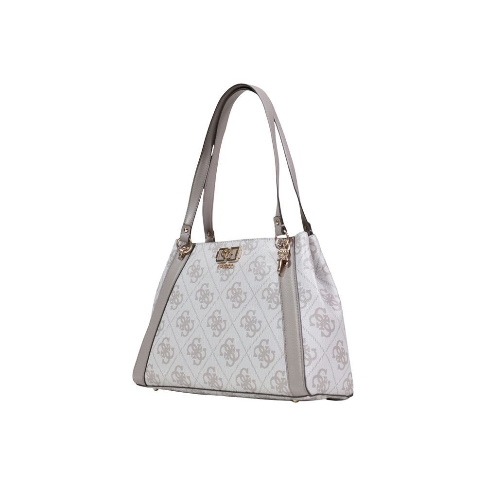 Beige Polyethylene Handbag