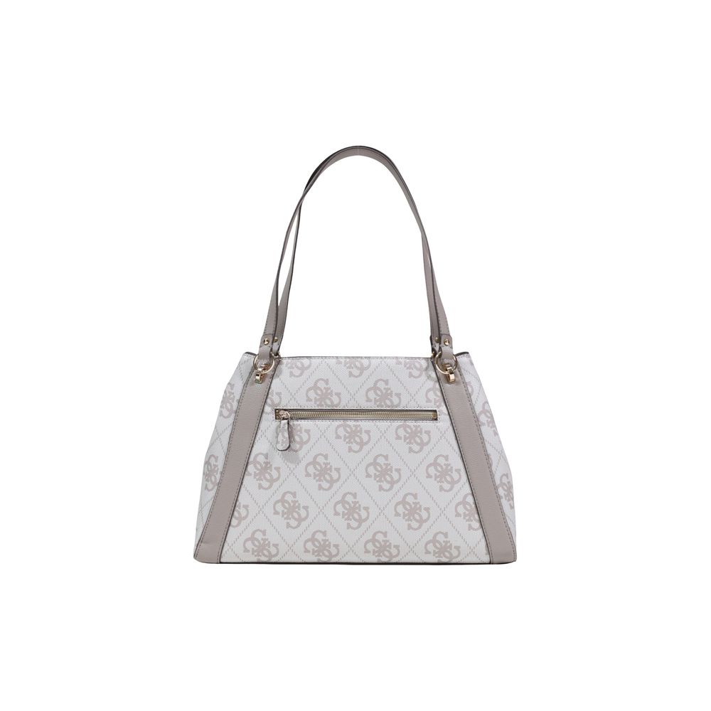 Beige Polyethylene Handbag
