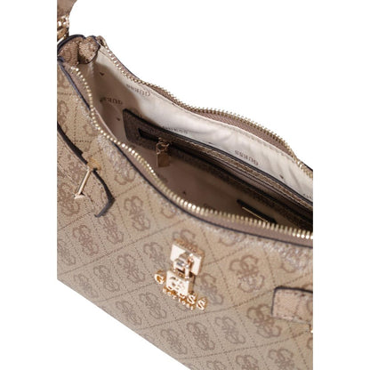 Beige Polyethylene Handbag