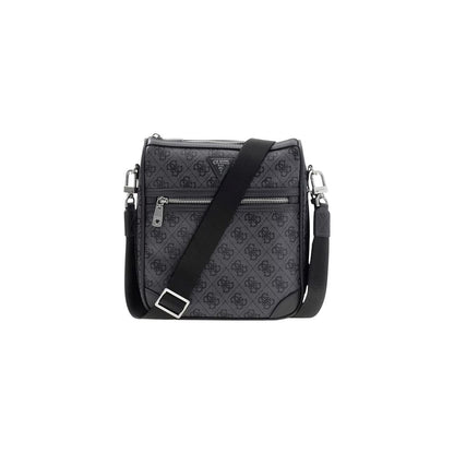 Gray Polyethylene Messenger Bag