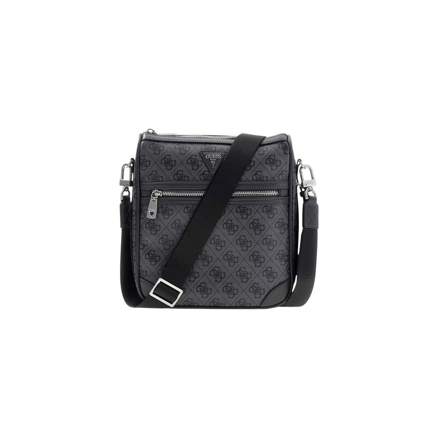Gray Polyethylene Messenger Bag