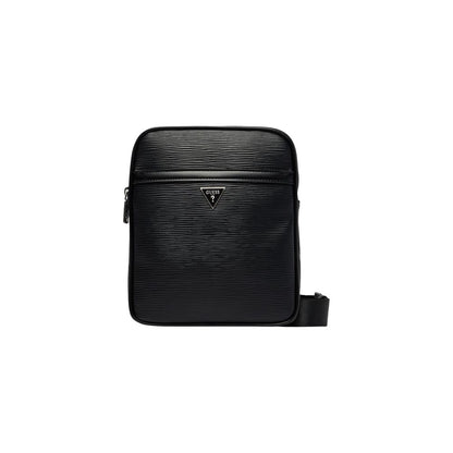 Black Polyethylene Messenger Bag