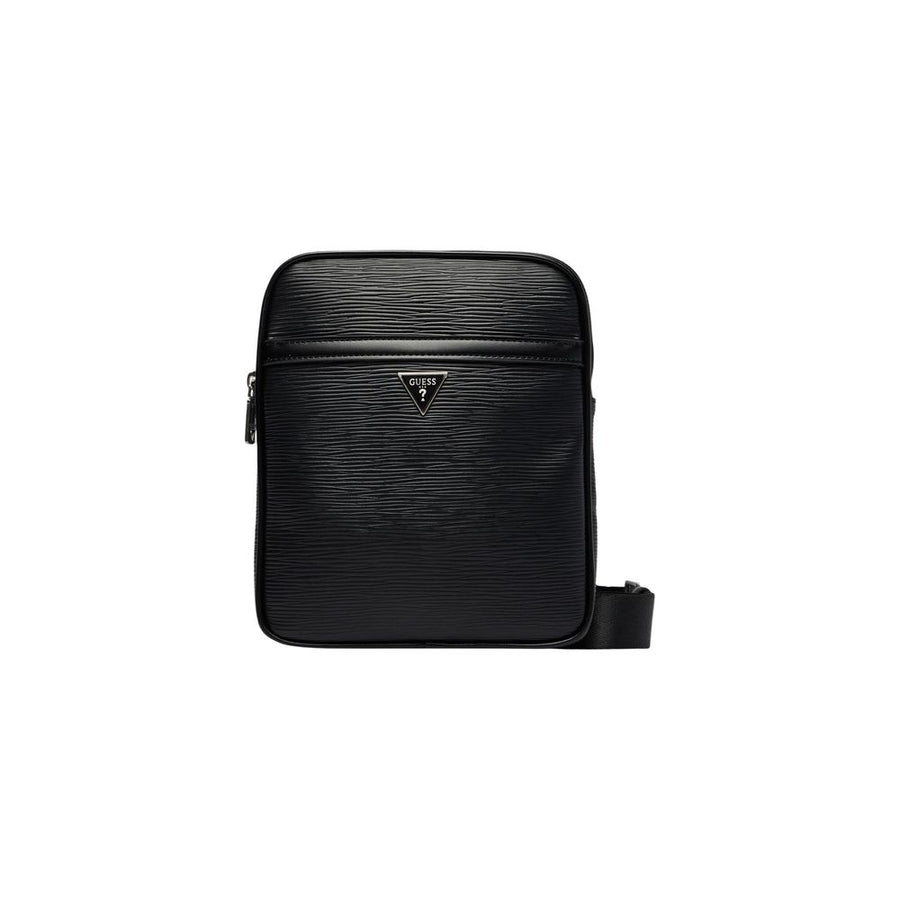 Black Polyethylene Messenger Bag