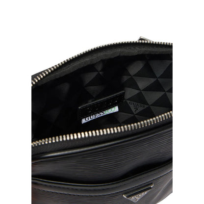 Black Polyethylene Messenger Bag