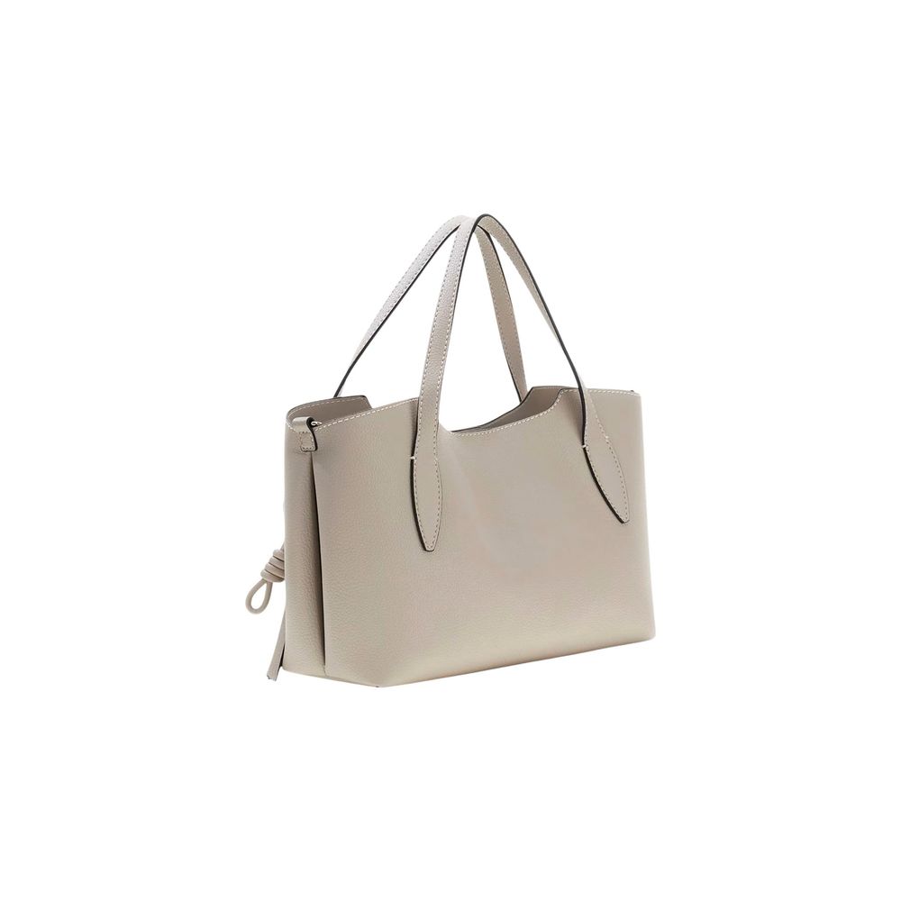 Beige Polyethylene Handbag