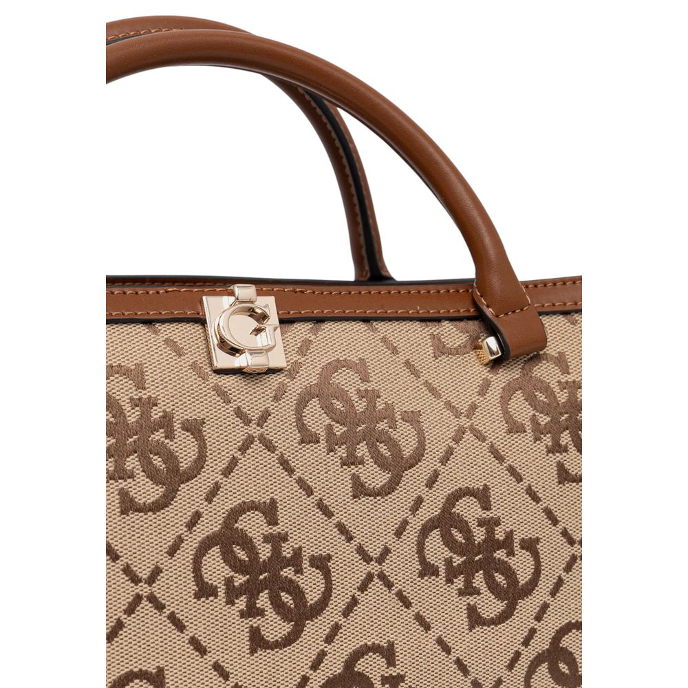 White Polyester Handbag