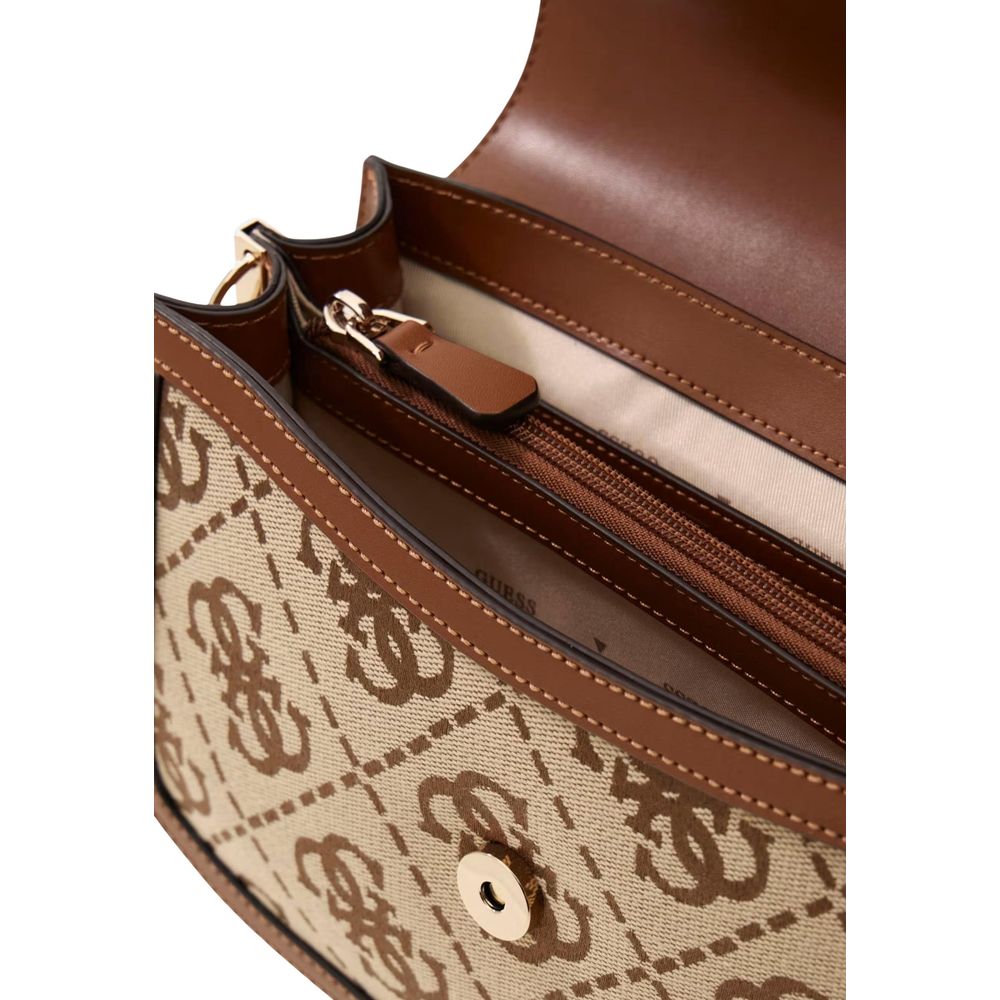 White Polyester Handbag