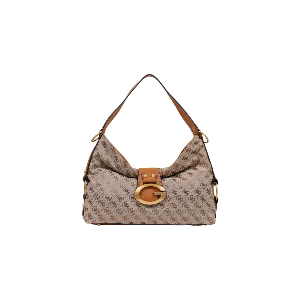 Beige Polyester Handbag