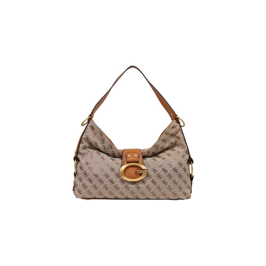 Beige Polyester Handbag