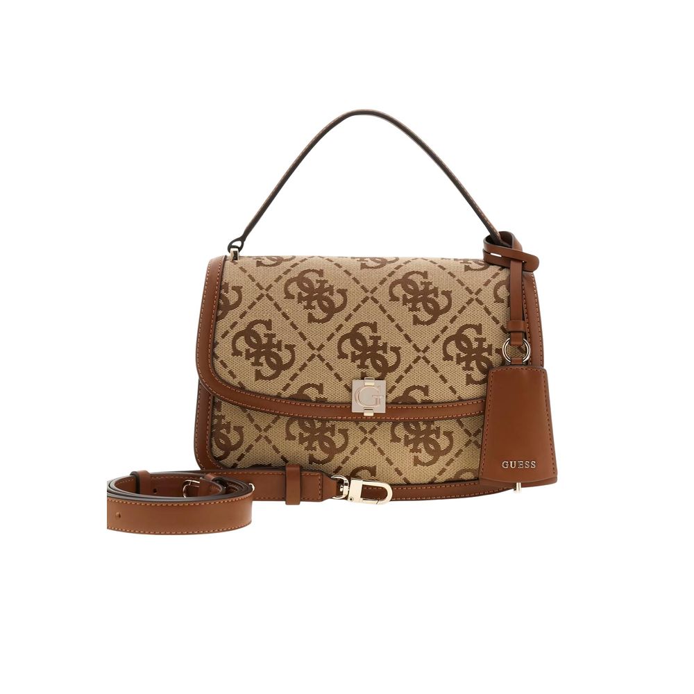 White Polyester Handbag
