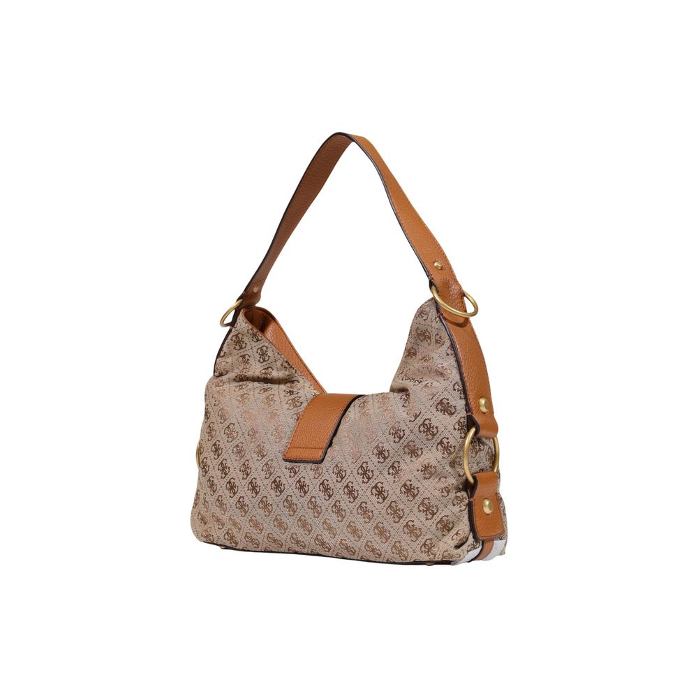 Beige Polyester Handbag