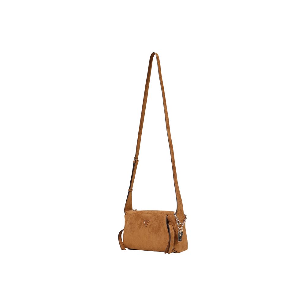 Brown Polyester Handbag