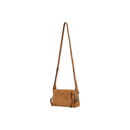 Brown Polyester Handbag