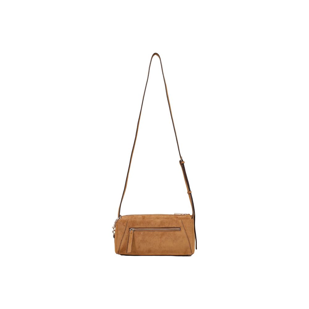Brown Polyester Handbag
