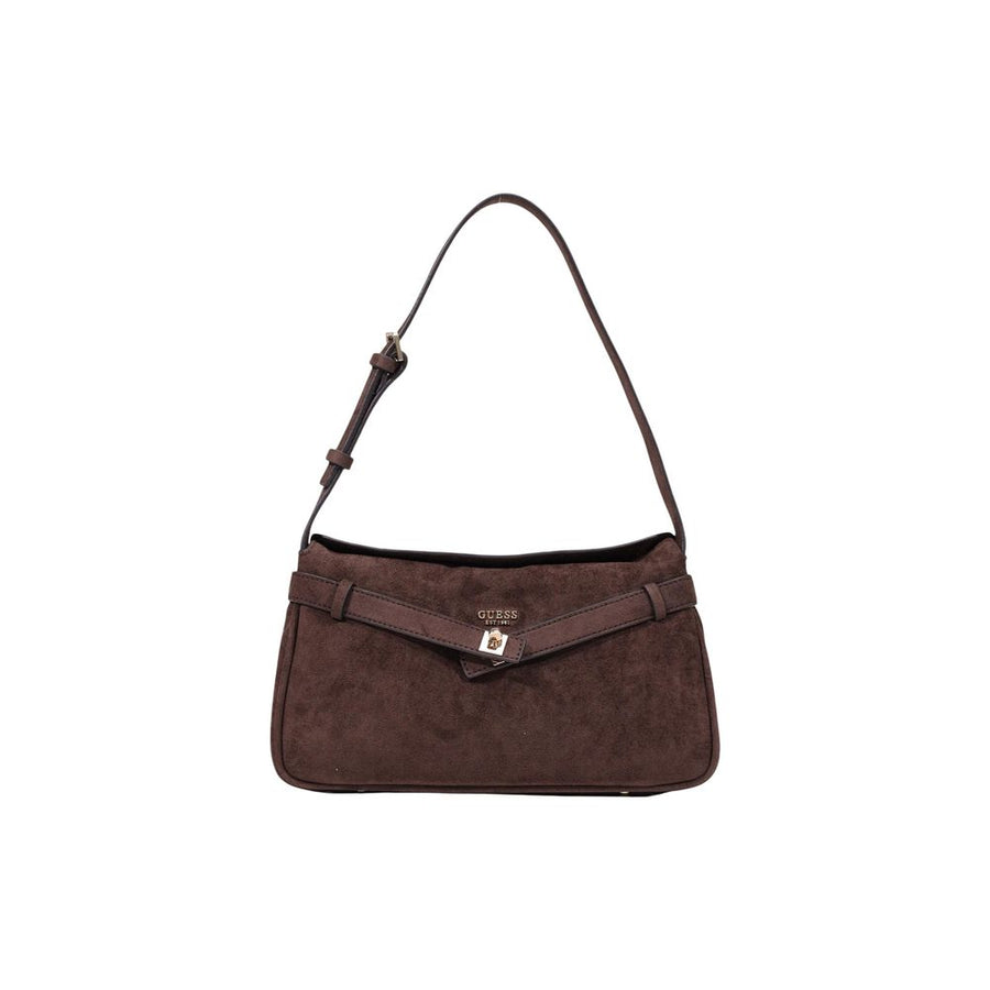 Brown Polyester Handbag