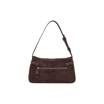 Brown Polyester Handbag