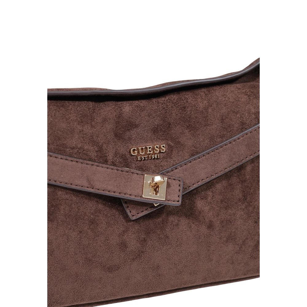 Brown Polyester Handbag
