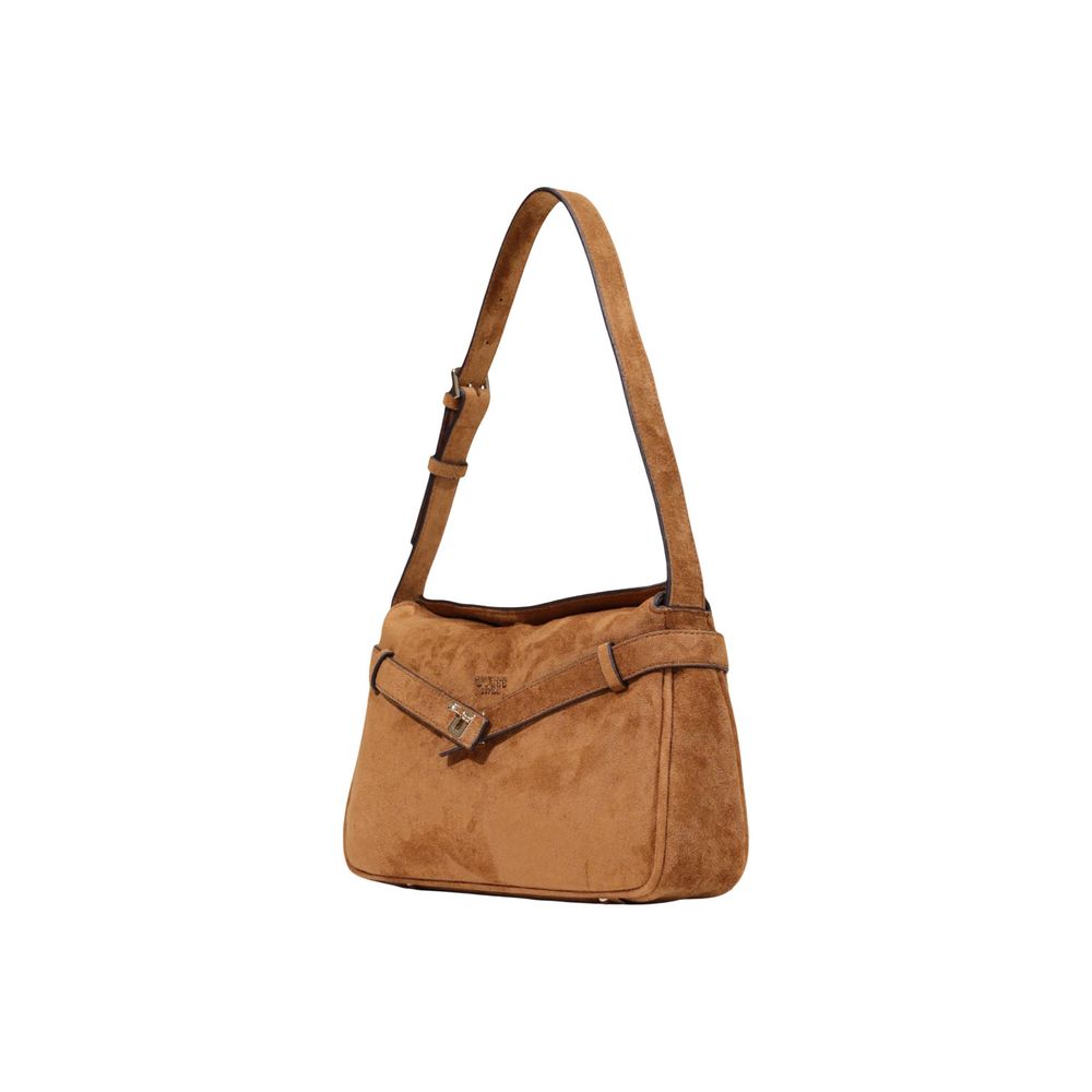 Brown Polyester Handbag