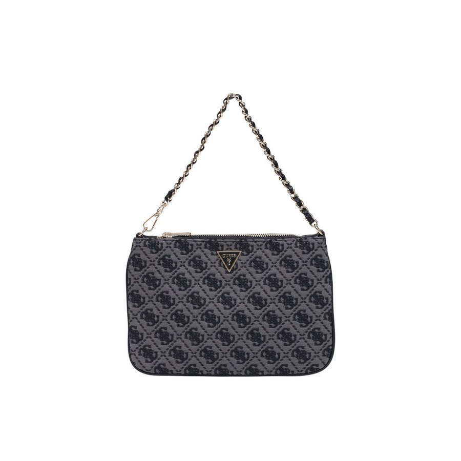 Gray Polyester Handbag