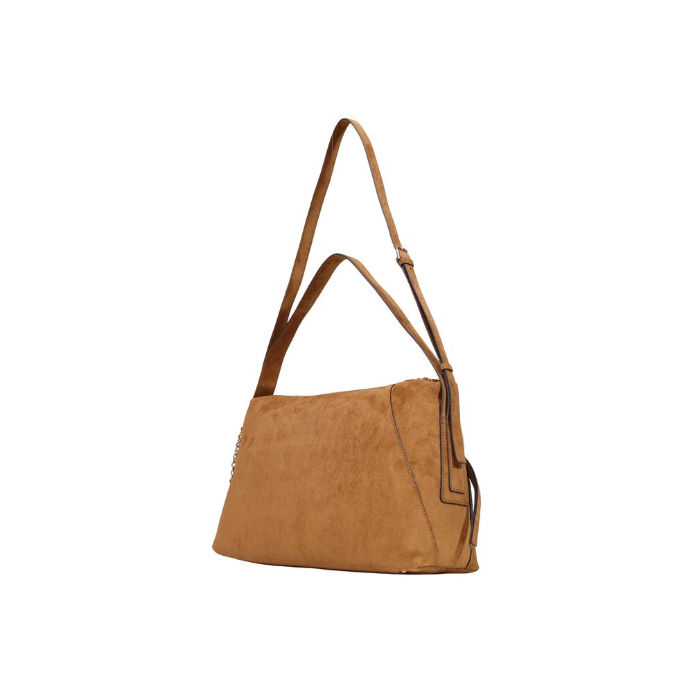 Brown Polyester Handbag