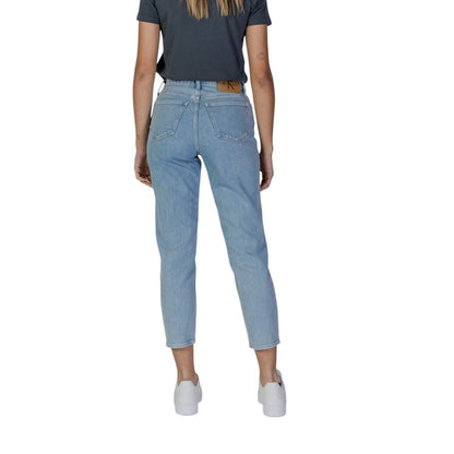 Light Blue Cotton Mom Jeans