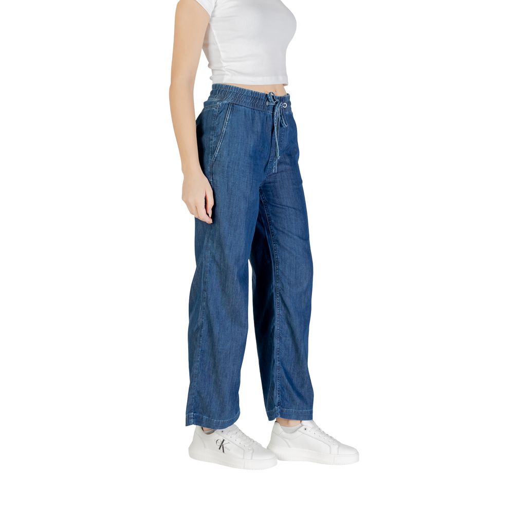 Blue Lyocell Mom Jeans