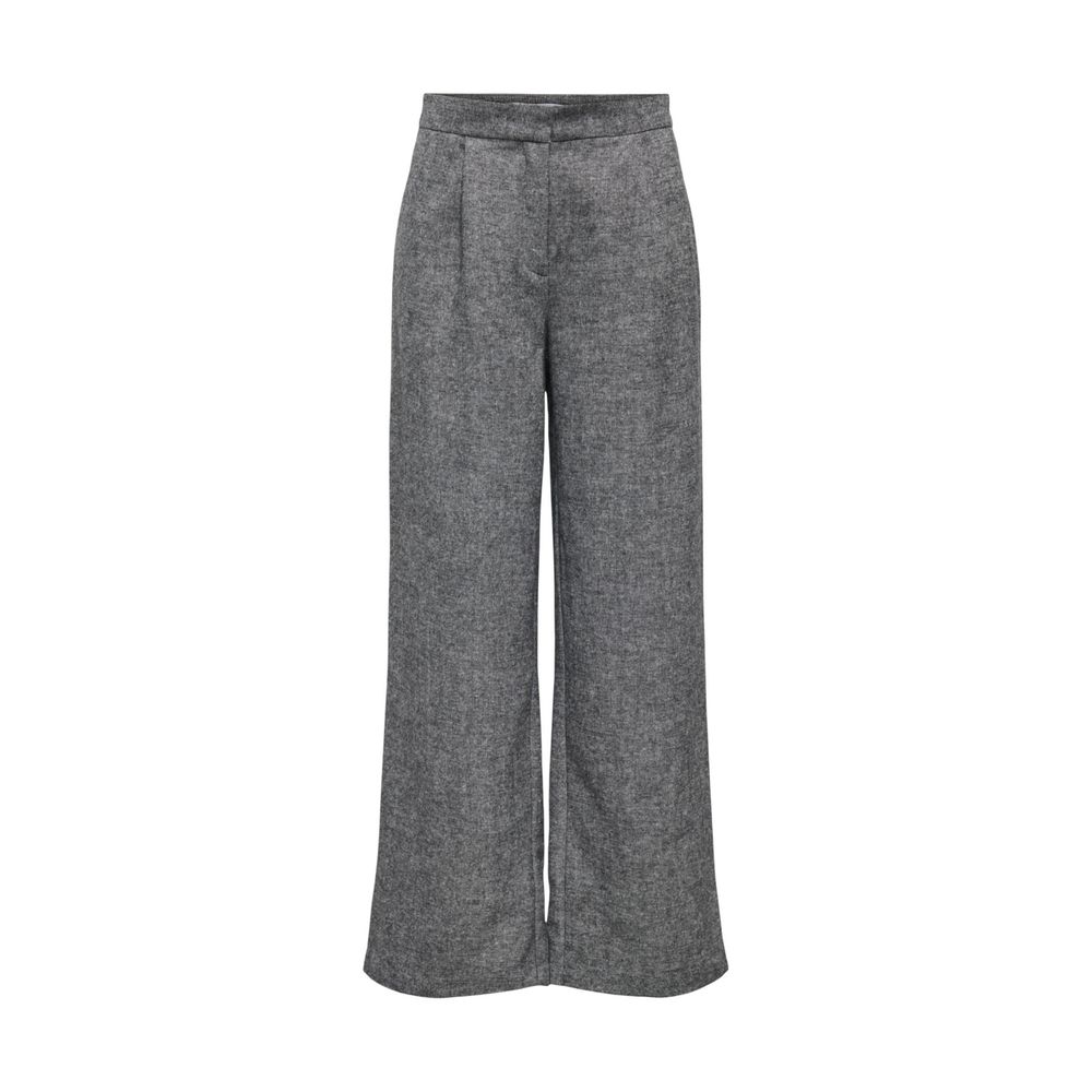 Gray Recycled Polyester Casual Pants