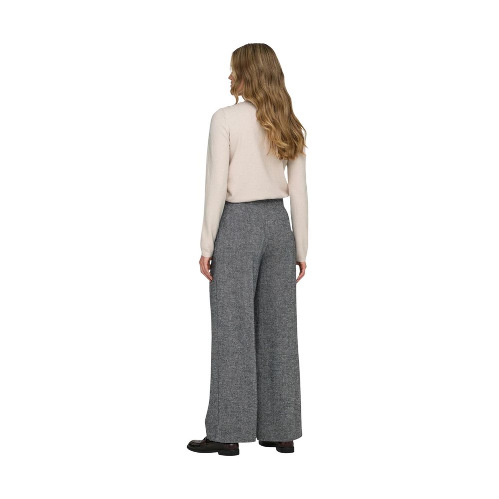Gray Recycled Polyester Casual Pants