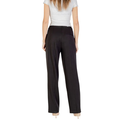Black Recycled Polyester Dress Pants