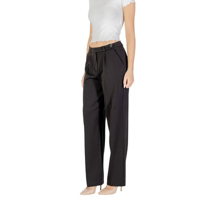 Black Recycled Polyester Dress Pants