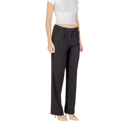 Black Recycled Polyester Dress Pants