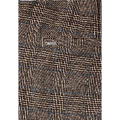 Brown Polyester Casual Pants