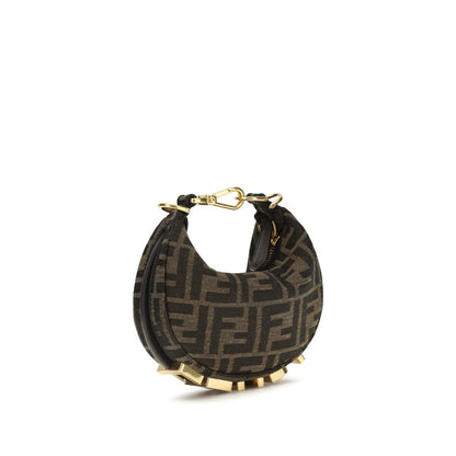 Brown Polyamide Shoulder Bag
