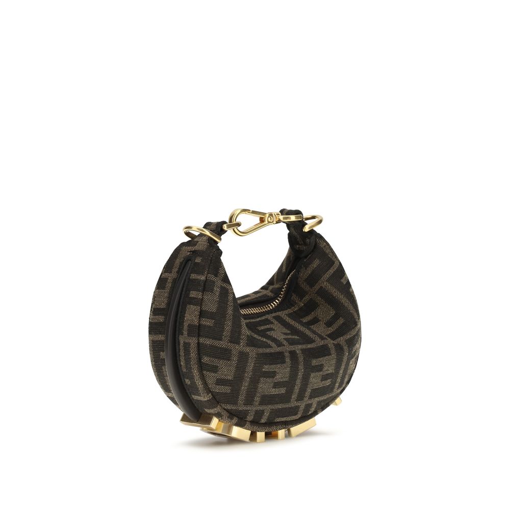 Brown Polyamide Shoulder Bag